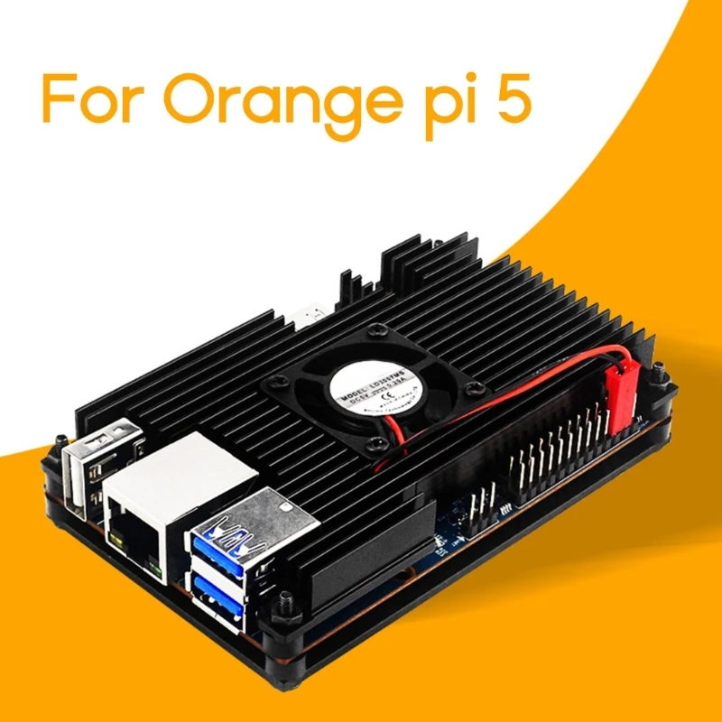 For Orange Pi 5 Armor for CASE Aluminum Alloy Passive Cooling Enclosure with Cooling Fan for Pi 5 Protector Cooler Box
For Orange Pi 5 Armor for CASE Aluminum Alloy Passive Cooling Enclosure with Cooling Fan for Pi 5 Protector Cooler Box