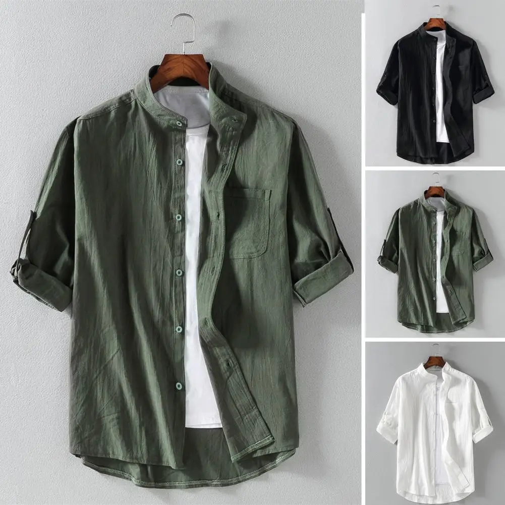 New Men's Linen Short Sleeve T-Shirt Solid Color Loose Casual Shirt Short Sleeve Cotton Linen Shirt
New Men's Linen Short Sleeve T-Shirt Solid Color Loose Casual Shirt Short Sleeve Cotton Linen Shirt