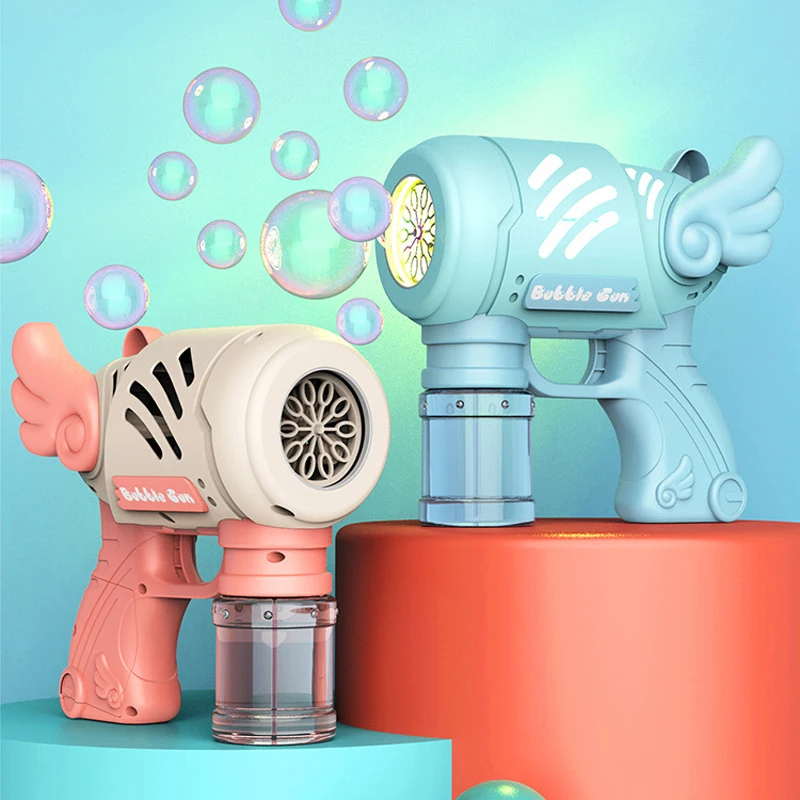 Angel Bubble Gun Bubbles Machine Rocket Gun Launcher Shape Automatic Blower Soap Toys For Kids Children Gift Pomperos Toys
Angel Bubble Gun Bubbles Machine Rocket Gun Launcher Shape Automatic Blower Soap Toys For Kids Children Gift Pomperos Toys