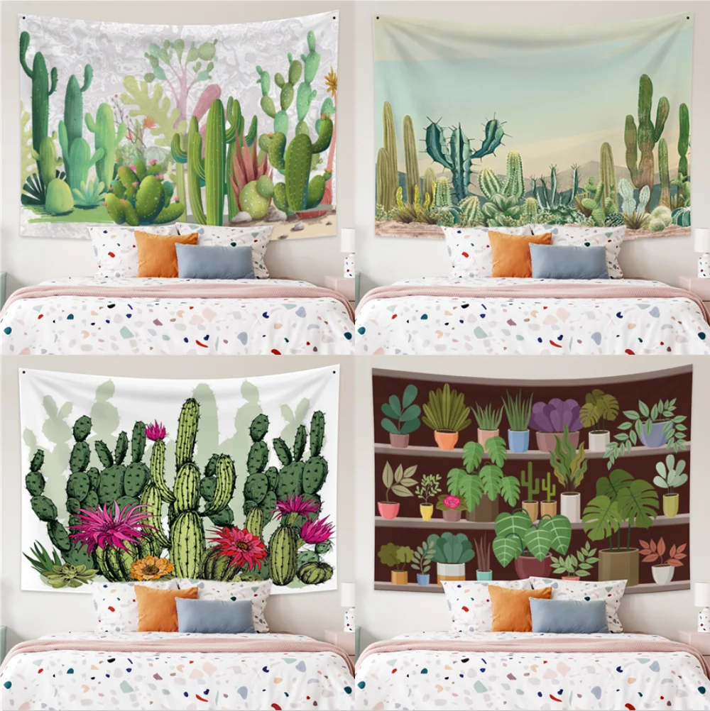 Laeacco Cartoon Cactus Green Plants Tapestry Bohemian Hippie Wall Hanging Carpets Home Dorm Bedroom Decor Polyester Fabric
Laeacco Cartoon Cactus Green Plants Tapestry Bohemian Hippie Wall Hanging Carpets Home Dorm Bedroom Decor Polyester Fabric