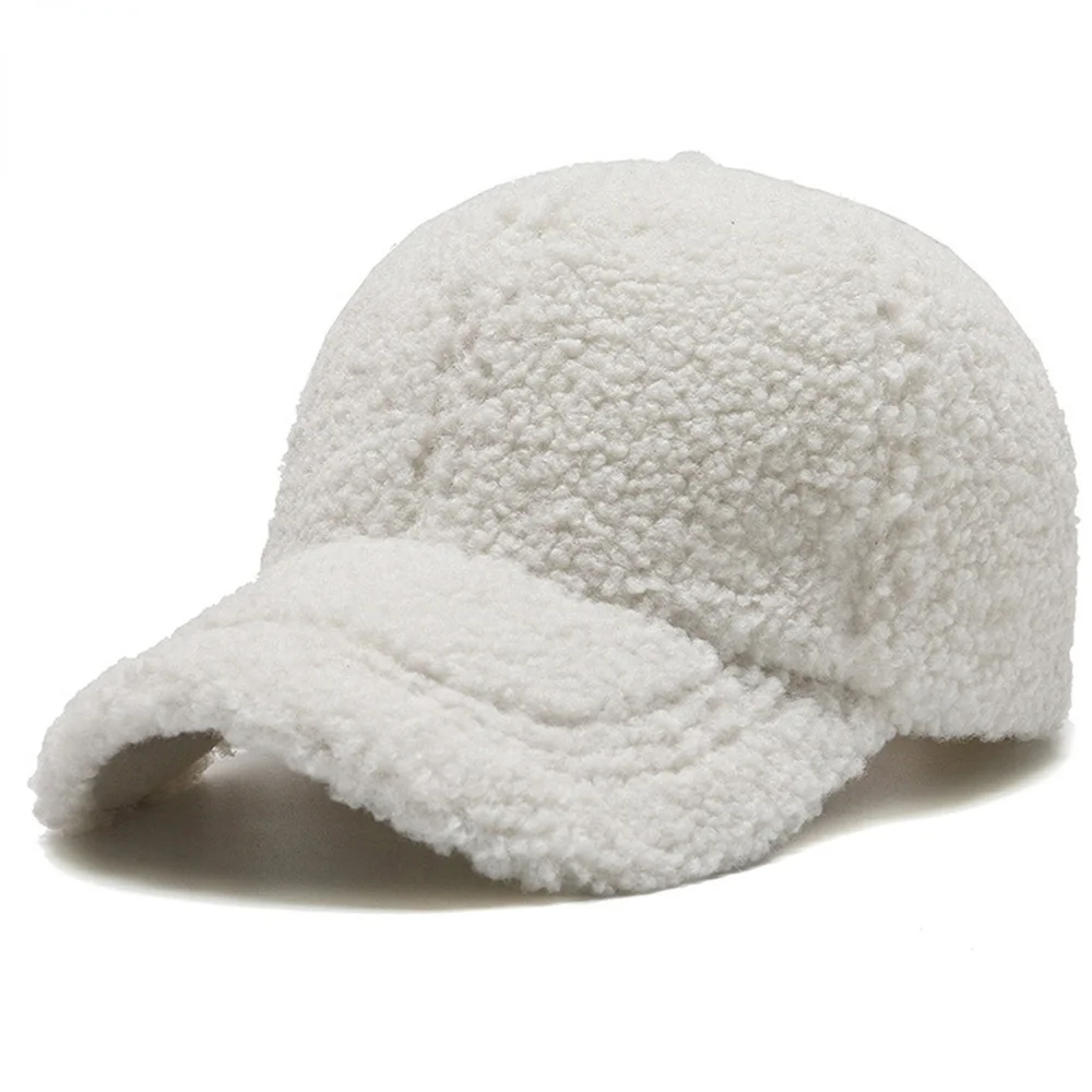 Trendy Streetwear Solid Windproof Wool Teddy Winter Baseball Hats For Women Men Warm White Lambswool Face Cap Casquette Femme
Trendy Streetwear Solid Windproof Wool Teddy Winter Baseball Hats For Women Men Warm White Lambswool Face Cap Casquette Femme