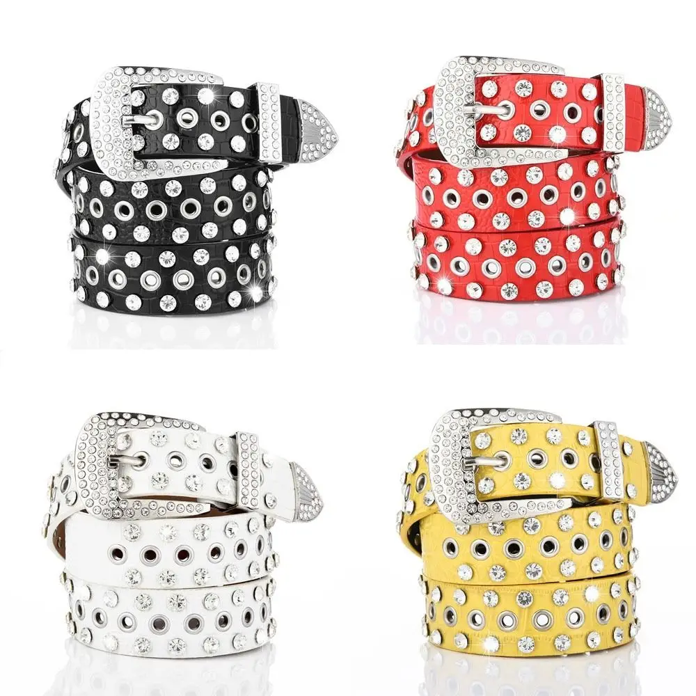 Rhinestone Punk Style Lolita Jeans Belt PU Leather Belt Casual Belt Accessories Korean Waist Strap Female Waistband
Rhinestone Punk Style Lolita Jeans Belt PU Leather Belt Casual Belt Accessories Korean Waist Strap Female Waistband