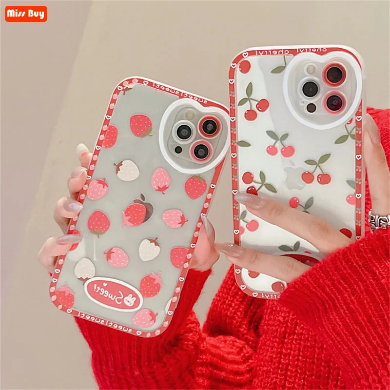 Cherry Strawberry Pinting Transparent Camera Protection Silicone Phone Case For iPhone 13 12 11 Pro Max X XS XR 7 8 Plus Cover
Cherry Strawberry Pinting Transparent Camera Protection Silicone Phone Case For iPhone 13 12 11 Pro Max X XS XR 7 8 Plus Cover