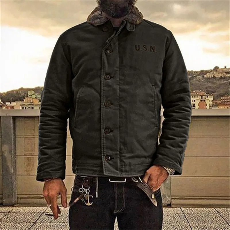 Winter Mens Coat Deck Army Military Windproof Retro Warm Navy Thick Coats Peacoat Slim Fit Oversize S-4XL New 2022
Winter Mens Coat Deck Army Military Windproof Retro Warm Navy Thick Coats Peacoat Slim Fit Oversize S-4XL New 2022