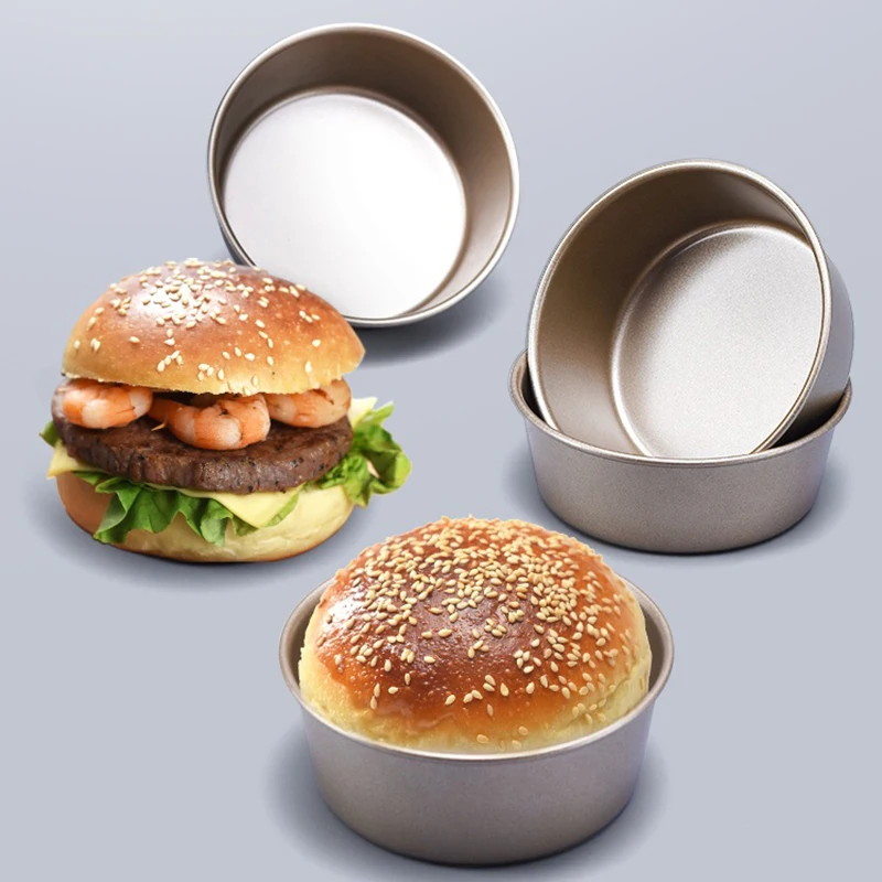 1Pcs Burger Mold 4 Inch Golden Nonstick Round Cheesecake Baking Tool Home Oven Toast Manual Burger Maker
1Pcs Burger Mold 4 Inch Golden Nonstick Round Cheesecake Baking Tool Home Oven Toast Manual Burger Maker