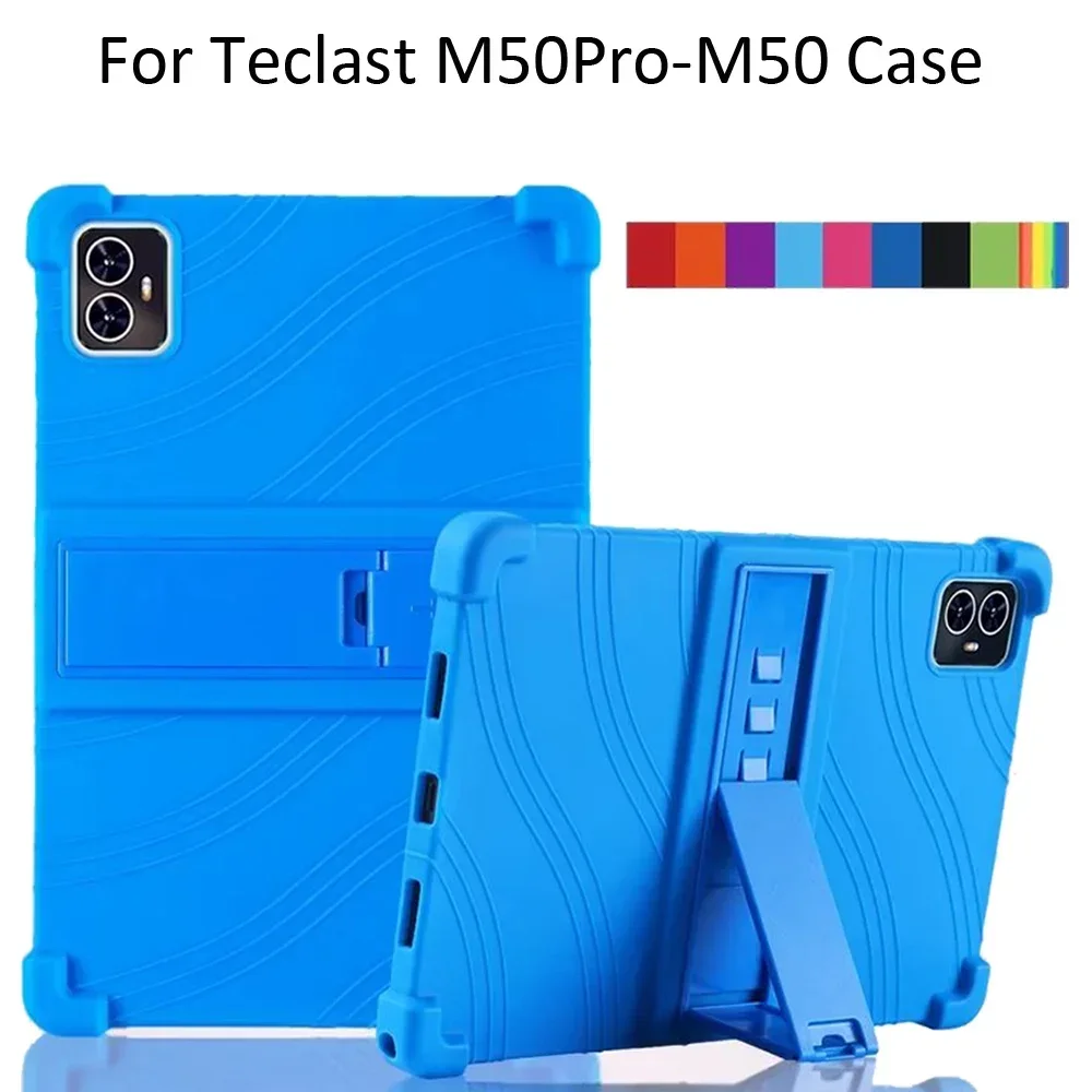 

For Teclast M50HD M50 Pro 10.1 Inch 2023 Kid Case Soft Silicon Cover for Teclast M50 11 Stand Shockproof Tablet Cover Coque Capa