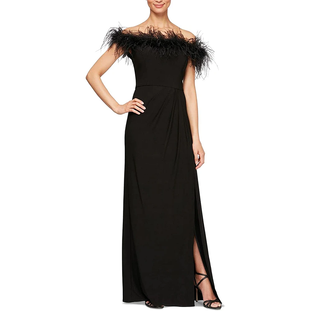 2023 New Women's Dress, Stylish Ankle-length Feathered Design Sexy One-line Collar Banquet Dress is Available For Customization
2023 New Women's Dress, Stylish Ankle-length Feathered Design Sexy One-line Collar Banquet Dress is Available For Customization
