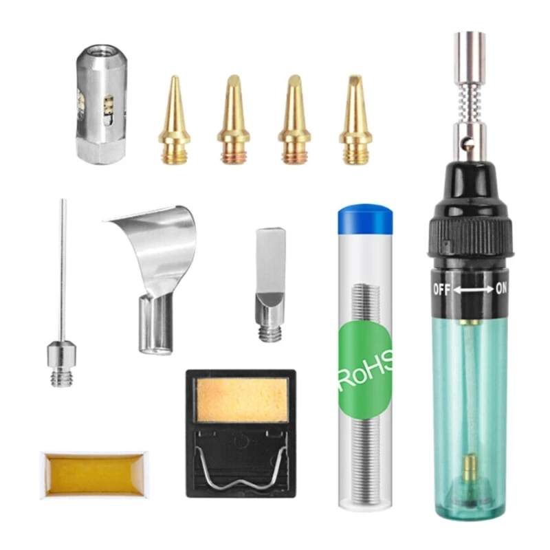 Soldering Iron Kit 12Pcs Adjustable Temperature Welding Tool Soldering Iron-Tips Soldering Iron Stand for Repaired Use R7UA
Soldering Iron Kit 12Pcs Adjustable Temperature Welding Tool Soldering Iron-Tips Soldering Iron Stand for Repaired Use R7UA