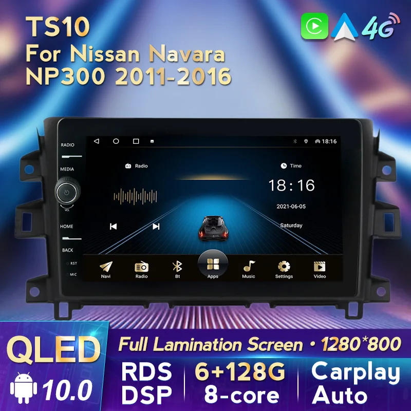 10INCH Android10 Car Radio Stereo For Nissan Navara NP300 2011-2016 QLED Screen Multimedia GPS Navigation CARPLAY+AUTO RDS DSP
10INCH Android10 Car Radio Stereo For Nissan Navara NP300 2011-2016 QLED Screen Multimedia GPS Navigation CARPLAY+AUTO RDS DSP