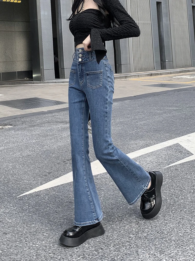 Women Vintage Solid Denim Flare Pants 2023 Spring Skinny Harajuku Jeans High Waist Full Length Pantalones Y2K Clothes Jean Pants
Women Vintage Solid Denim Flare Pants 2023 Spring Skinny Harajuku Jeans High Waist Full Length Pantalones Y2K Clothes Jean Pants
