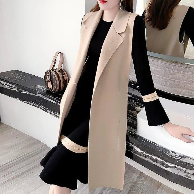 Spring Autumn Winter 2023 New Jacket Women's Woolen Coat Hooded Vest Female Mid-Length Loose Waistcoat Lady Sleeveless Top V263
Spring Autumn Winter 2023 New Jacket Women's Woolen Coat Hooded Vest Female Mid-Length Loose Waistcoat Lady Sleeveless Top V263