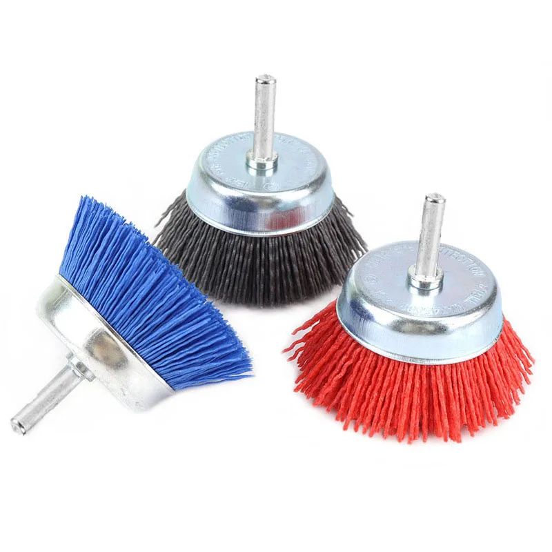 75mm Abrasive Wire Wheel Brush Red/Blue/Gray 6mm Shank Grinding Polishing Wheel For Clean Polish Wood Metal, Surface Rust
75mm Abrasive Wire Wheel Brush Red/Blue/Gray 6mm Shank Grinding Polishing Wheel For Clean Polish Wood Metal, Surface Rust