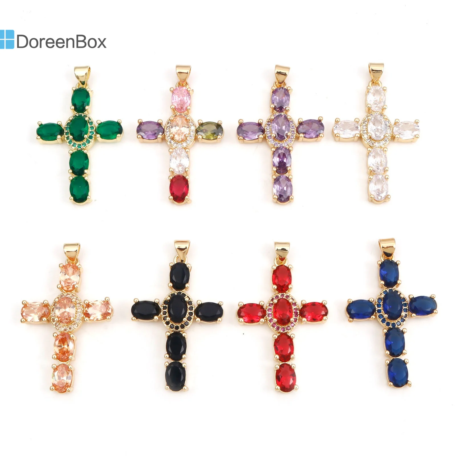 1PC Copper Religious Cross Pendants Multicolor Gold Color Metal Charms DIY Making Necklace Bracelets Women Jewelry 4cm x 2.3cm
1PC Copper Religious Cross Pendants Multicolor Gold Color Metal Charms DIY Making Necklace Bracelets Women Jewelry 4cm x 2.3cm