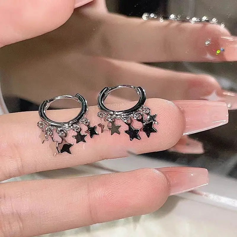 s925 Silver Fashion Star Tassels Earrings Trendy Korean y2k Girls Pentagram Hoop Earrings for Female Jewelry
s925 Silver Fashion Star Tassels Earrings Trendy Korean y2k Girls Pentagram Hoop Earrings for Female Jewelry