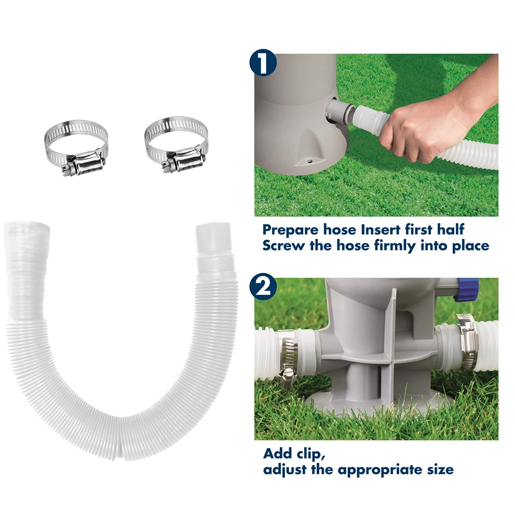 Pool Hose Leakproof Parts Pipe Pump Replacement +Clamp Set 1.5m/59inch Swimming 32mm Tools Accessory Brand New
Pool Hose Leakproof Parts Pipe Pump Replacement +Clamp Set 1.5m/59inch Swimming 32mm Tools Accessory Brand New