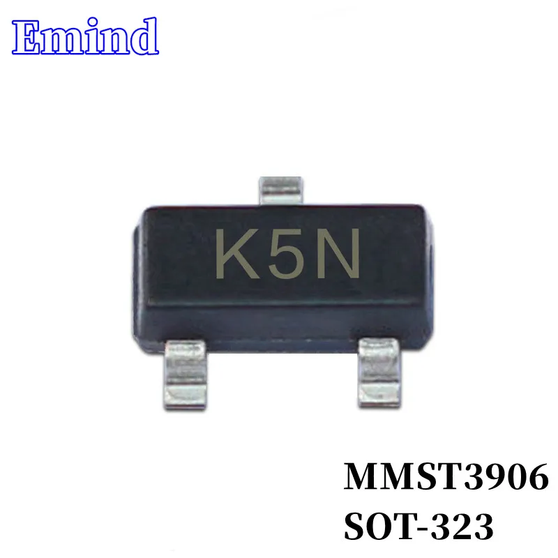 

500/1000/2000/3000Pcs MMST3906 SMD Transistor SOT-323 Footprint K5N Silkscreen PNP 40V/200mA Bipolar Amplifier Transistor