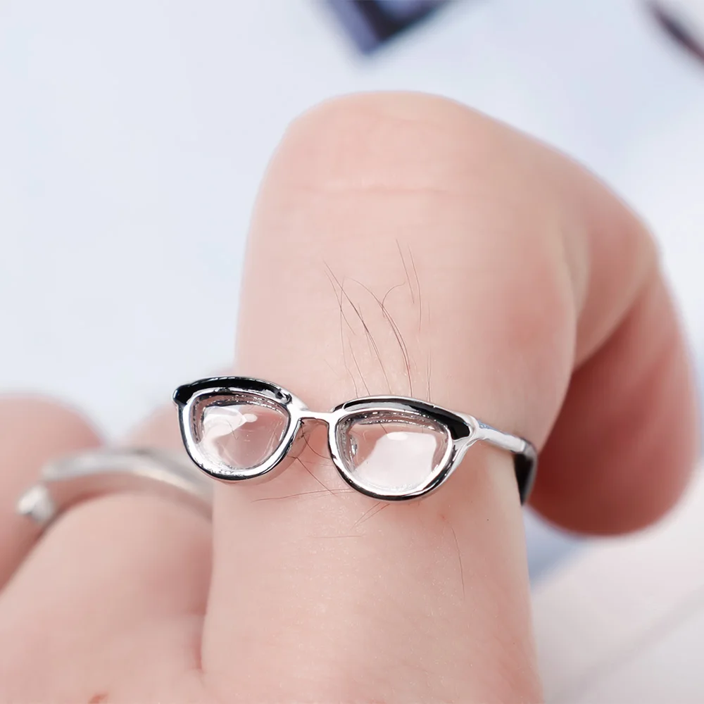 Cute Glasses Ins Girl Open Ring Adjustable Enamel Painting Ring Finger Buckle Tail Rings Adjustable Opening
Cute Glasses Ins Girl Open Ring Adjustable Enamel Painting Ring Finger Buckle Tail Rings Adjustable Opening