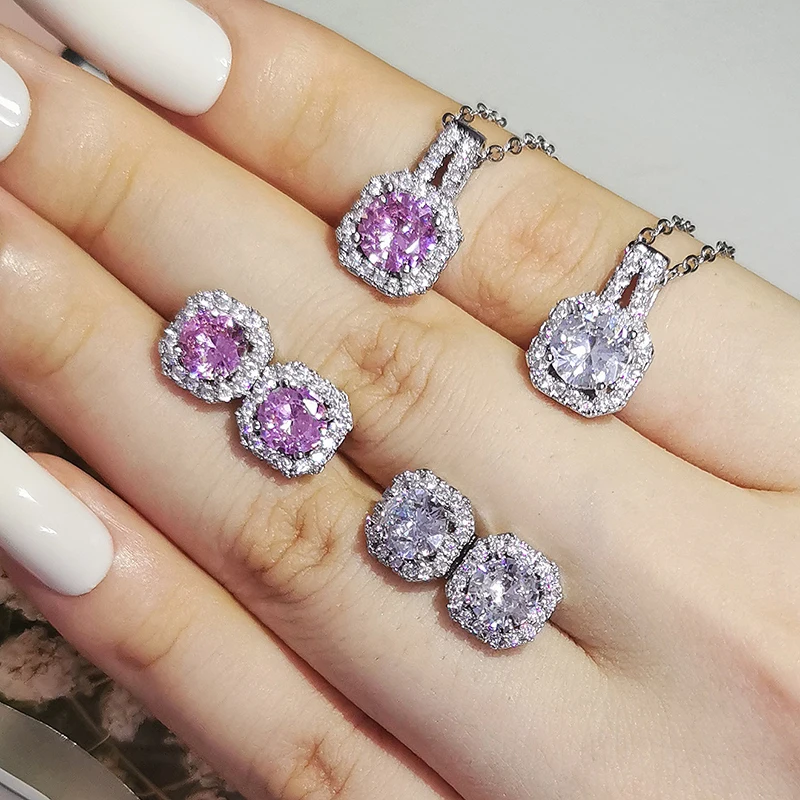 2pcs Pack silver color bride Jewelry Engagement ring necklace pendant Bridal Jewelry for women brides party gift J1104
2pcs Pack silver color bride Jewelry Engagement ring necklace pendant Bridal Jewelry for women brides party gift J1104