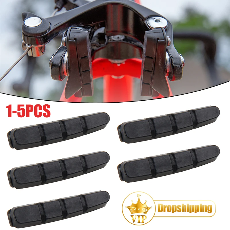 1-5Pair Bike Brake Blocks Rubber Cycling Part Tools MTB Mountain Road Bicycle Lightweight V-brake Shoes Pads Bicycle Accessories
1-5Pair Bike Brake Blocks Rubber Cycling Part Tools MTB Mountain Road Bicycle Lightweight V-brake Shoes Pads Bicycle Accessories