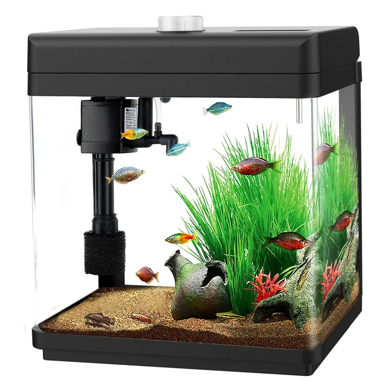 High Quality Small Mini Desktop Aquarium Kits Fish Tank Wtih LED Light and Water Filter Pump
High Quality Small Mini Desktop Aquarium Kits Fish Tank Wtih LED Light and Water Filter Pump