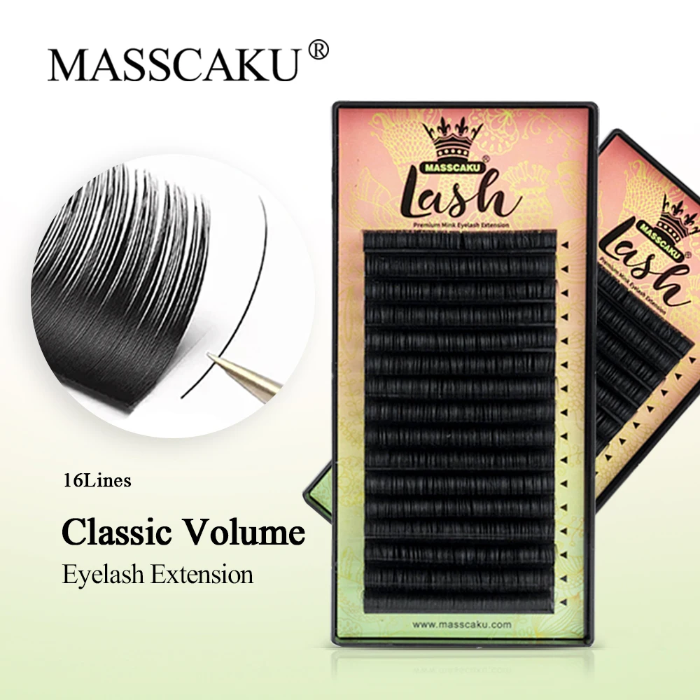 MASSCAKU Classic 16Lines Faux Mink Fluffy Natural Eyelash Premium Individual Makeup Lashes Extensions Volume Cilios Supplies
MASSCAKU Classic 16Lines Faux Mink Fluffy Natural Eyelash Premium Individual Makeup Lashes Extensions Volume Cilios Supplies