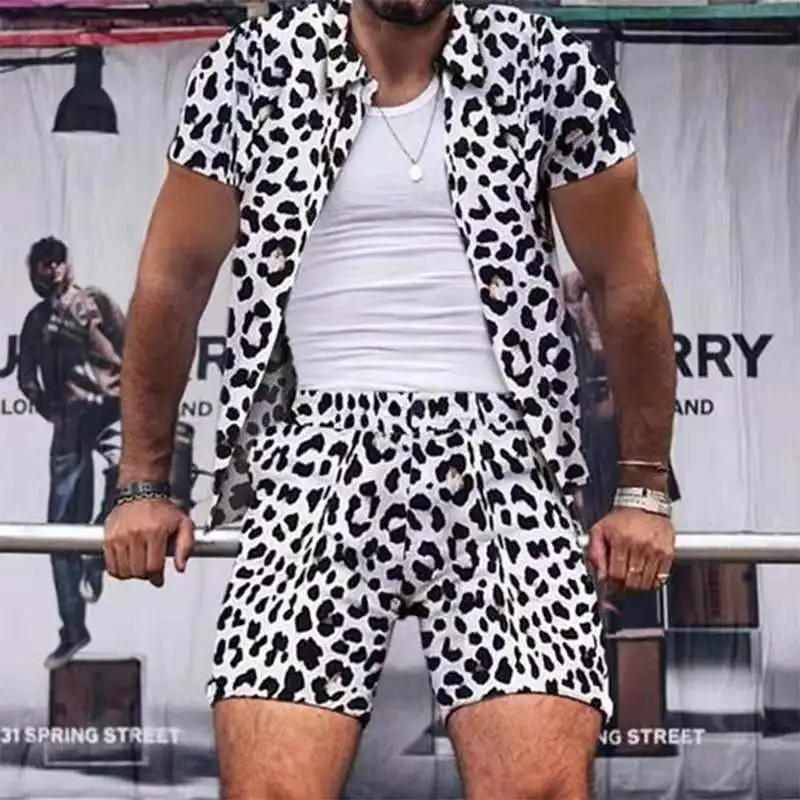 2021 New Leopard Tiger Print Sets Men Casual Hawaiian Short Sleeve Shirts+Shorts Men Suits Quick Dry Beach 2 Pieces Plus Size
2021 New Leopard Tiger Print Sets Men Casual Hawaiian Short Sleeve Shirts+Shorts Men Suits Quick Dry Beach 2 Pieces Plus Size