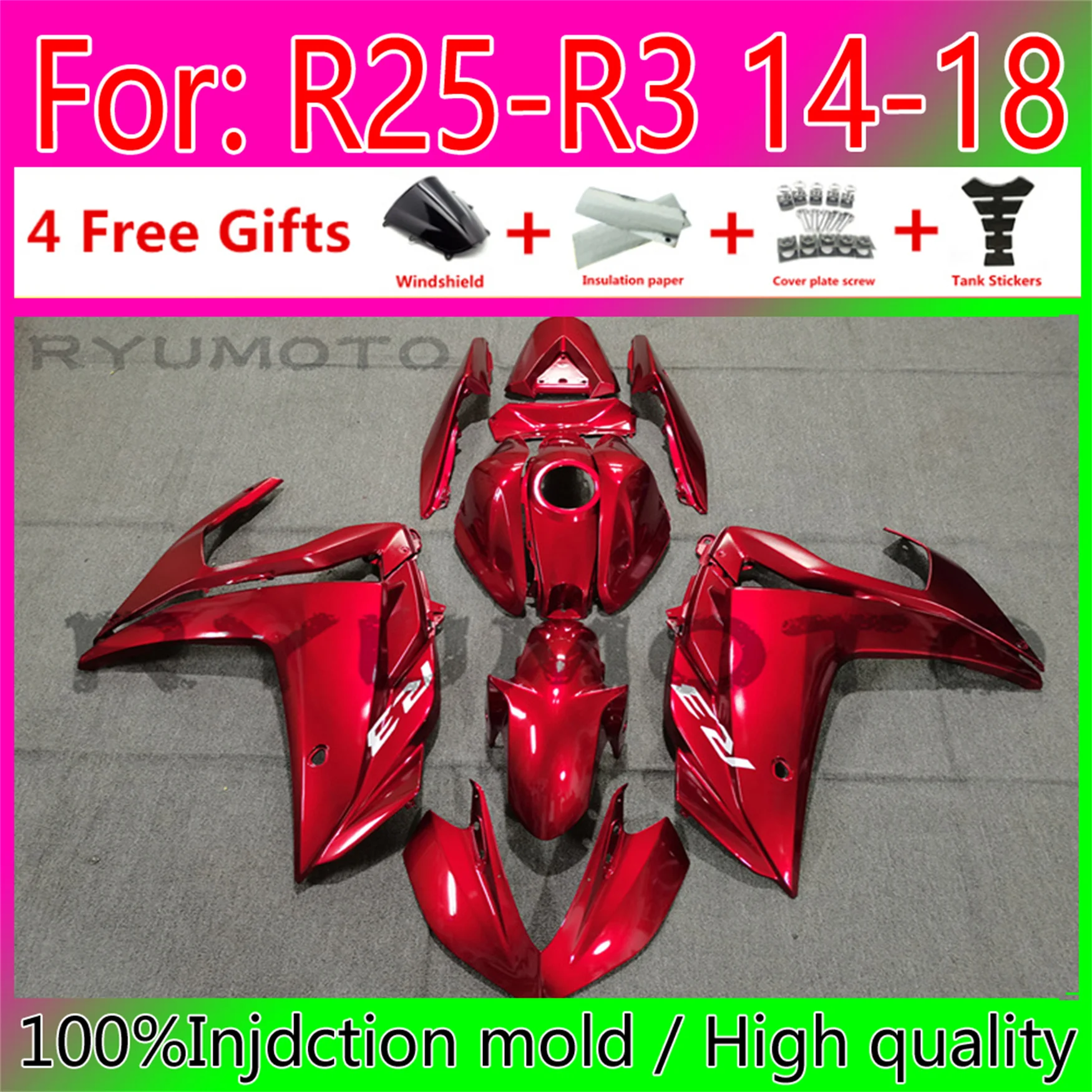Новый комплект обтекателей для мотоцикла ABS для Yamaha YZF R3 2015 2016 2017 2018 YZF R25 15 16 17 18 обтекатель
Новый комплект обтекателей для мотоцикла ABS для Yamaha YZF R3 2015 2016 2017 2018 YZF R25 15 16 17 18 обтекатель