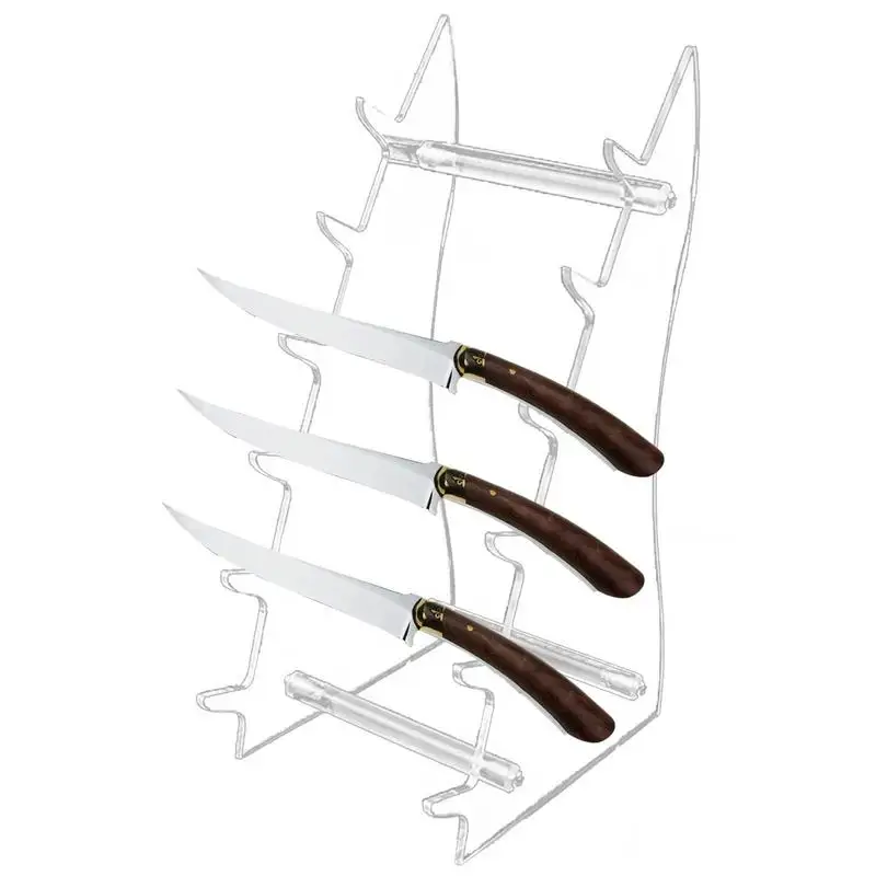 Acrylic Display Stand Acrylic Knives Holder Transparent Storage Smooth Surfaces Organizer 6 Tiers Knives Rack For Garages Homes
Acrylic Display Stand Acrylic Knives Holder Transparent Storage Smooth Surfaces Organizer 6 Tiers Knives Rack For Garages Homes