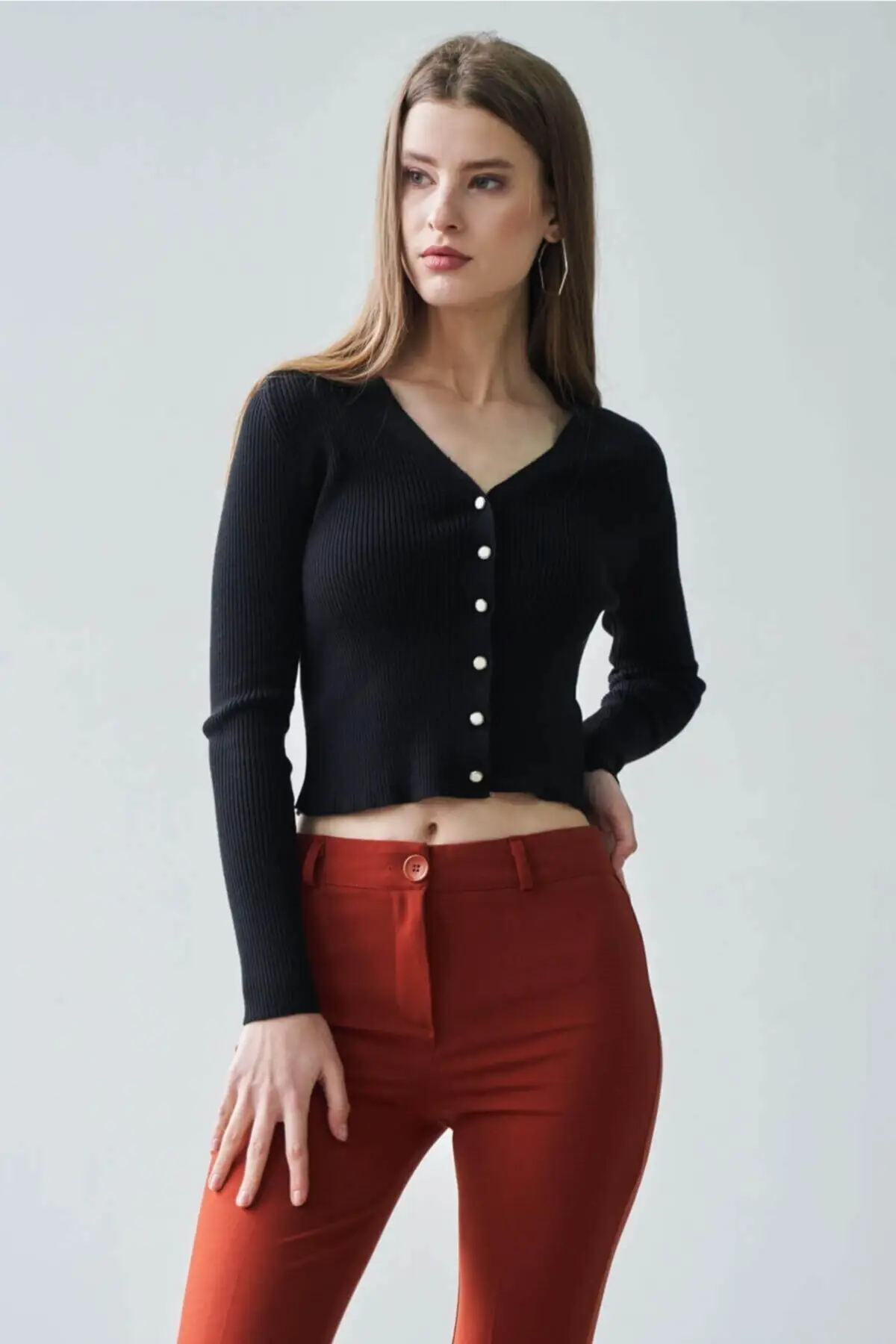 Women's Cardigan V Neck sportswear-Black Casual Knitted Quality Fashion Cardigan Sweaters Loose Sweater Sweater Jumper
Women's Cardigan V Neck sportswear-Black Casual Knitted Quality Fashion Cardigan Sweaters Loose Sweater Sweater Jumper