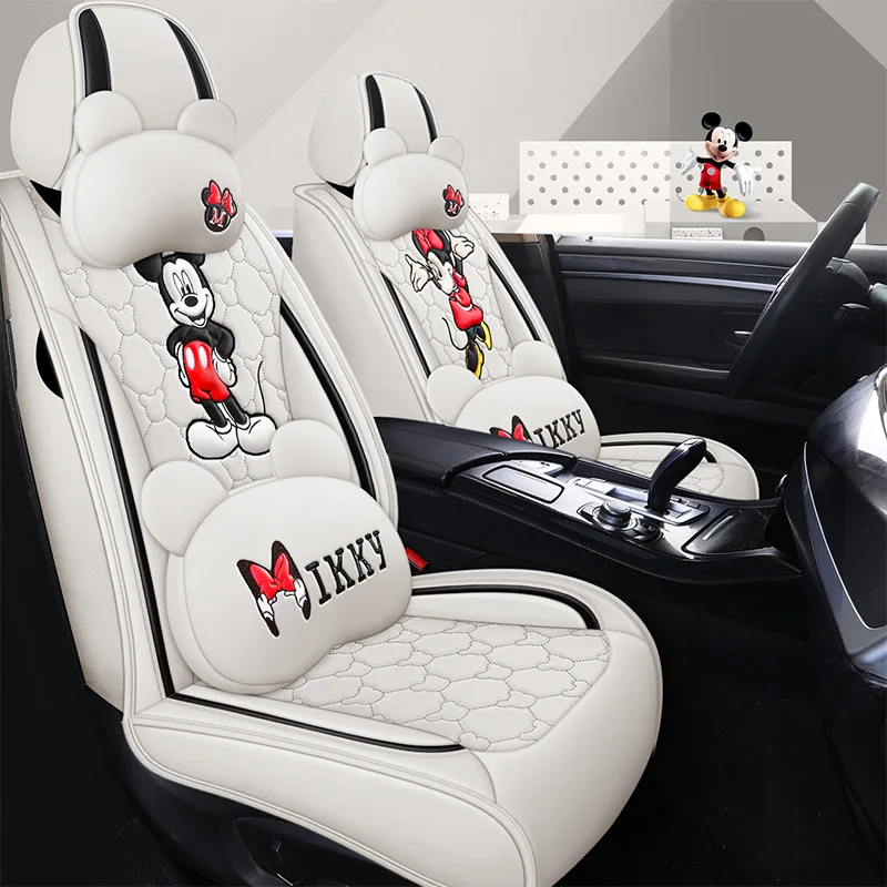 Cartoon Mickey Minnie All-Inclusive Full Leather Four Seasons Universal Car Cushion Seat Covers for Cars Full Sets Women Girls
Cartoon Mickey Minnie All-Inclusive Full Leather Four Seasons Universal Car Cushion Seat Covers for Cars Full Sets Women Girls