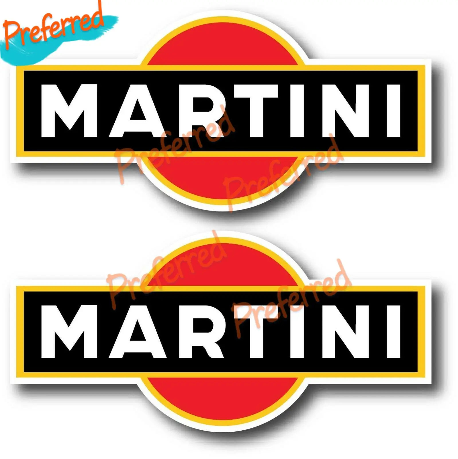 

2x Martini Decal Sticker Truck Car Vehicle Wall Racing Motorsport for Your Home, Car, Coolers, and Laptops Boutique Decals