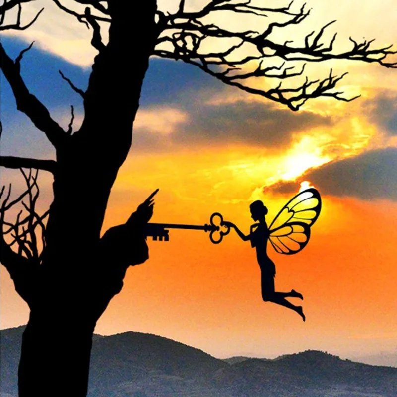 Metal Iron Rustic Sitting Fairy Silhouette Garden Home Wall Art Sculpture Home Backyard Lawn Patio Art Tree Silhouette Decor
Metal Iron Rustic Sitting Fairy Silhouette Garden Home Wall Art Sculpture Home Backyard Lawn Patio Art Tree Silhouette Decor