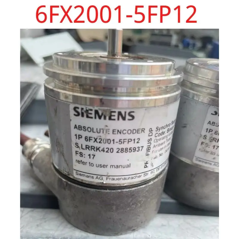 used Siemens test ok real 6FX2001-5FP12 Absolute encoder ST 13-bit 6FX2001-5FP12 with PROFIBUS DP isochronous Operating voltage
used Siemens test ok real 6FX2001-5FP12 Absolute encoder ST 13-bit 6FX2001-5FP12 with PROFIBUS DP isochronous Operating voltage