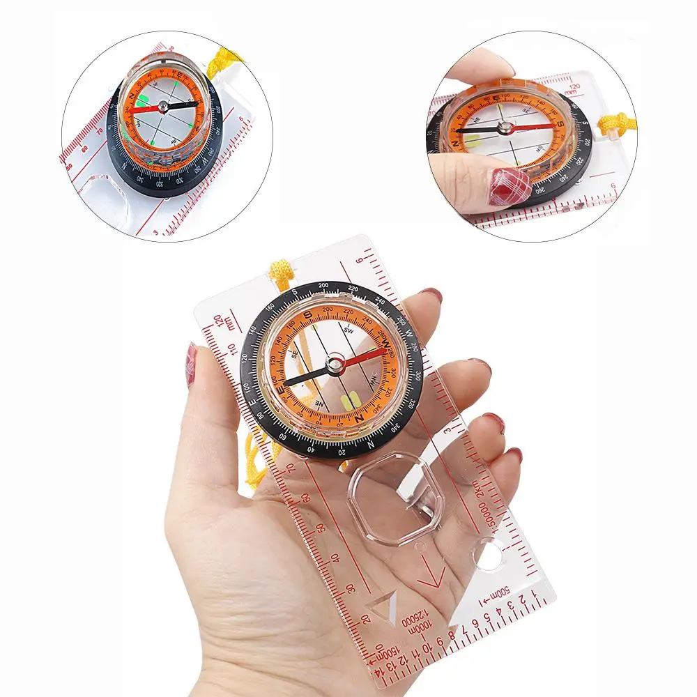 Outdoor Hiking Portable Multi-function Orienteering Navigation Scale Map Ruler Compass Acrylic
Outdoor Hiking Portable Multi-function Orienteering Navigation Scale Map Ruler Compass Acrylic