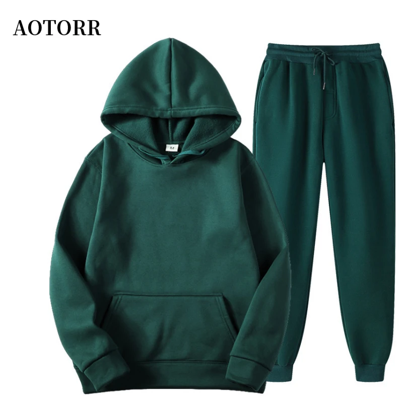 2022 New Mens Spring Autumn Pullover Sweater Sets Hoodie Sweater+Pants Two Pieces Set Casual Solid Color Fashion Sportswear Male
2022 New Mens Spring Autumn Pullover Sweater Sets Hoodie Sweater+Pants Two Pieces Set Casual Solid Color Fashion Sportswear Male