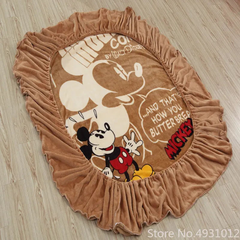 Disney Mickey Mouse Stitch Winnie Flannel Fitted Sheet with Elastic Band Bed Sheet Linen Bedspread Mattress Cover Single Twin
Disney Mickey Mouse Stitch Winnie Flannel Fitted Sheet with Elastic Band Bed Sheet Linen Bedspread Mattress Cover Single Twin