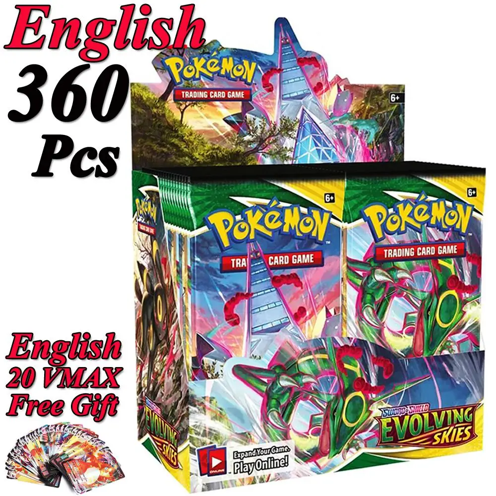 ПРОДАЖА Well Pokemon TCG: сияющие звезды XY, эволюции, небеса, Сияющие Fates Booster Box, английская торговая игра Vmax
ПРОДАЖА Well Pokemon TCG: сияющие звезды XY, эволюции, небеса, Сияющие Fates Booster Box, английская торговая игра Vmax