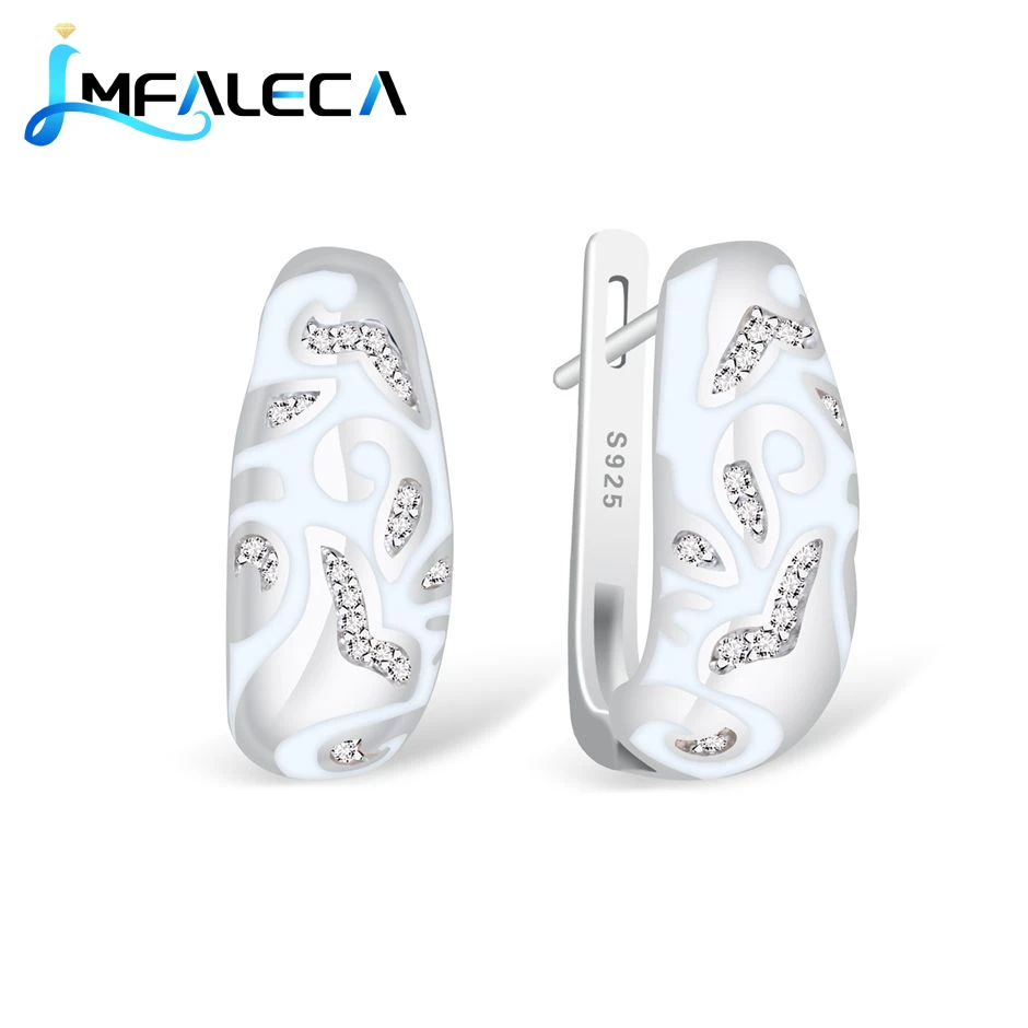 Pure Silver Clip Earrings with Stone for Women 925 Silver Jewelry White Enamel Totem Earring for Party Birthday Gift
Pure Silver Clip Earrings with Stone for Women 925 Silver Jewelry White Enamel Totem Earring for Party Birthday Gift
