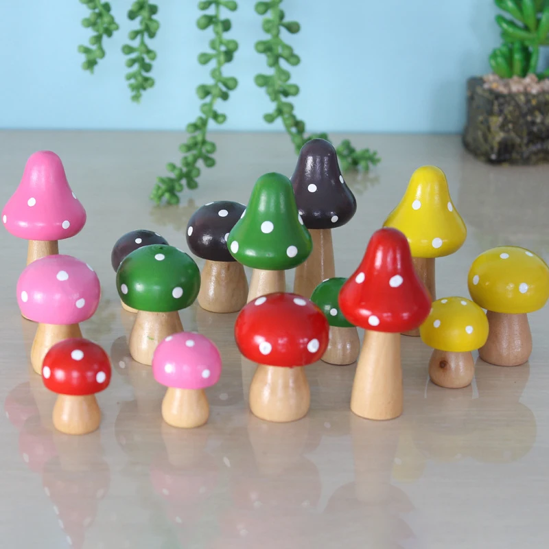 3pcs/set Cute Mini Wood Mushroom Ornaments Mushroom DIY Craft Home Garden or Miniature Potted Plants Decoration
3pcs/set Cute Mini Wood Mushroom Ornaments Mushroom DIY Craft Home Garden or Miniature Potted Plants Decoration