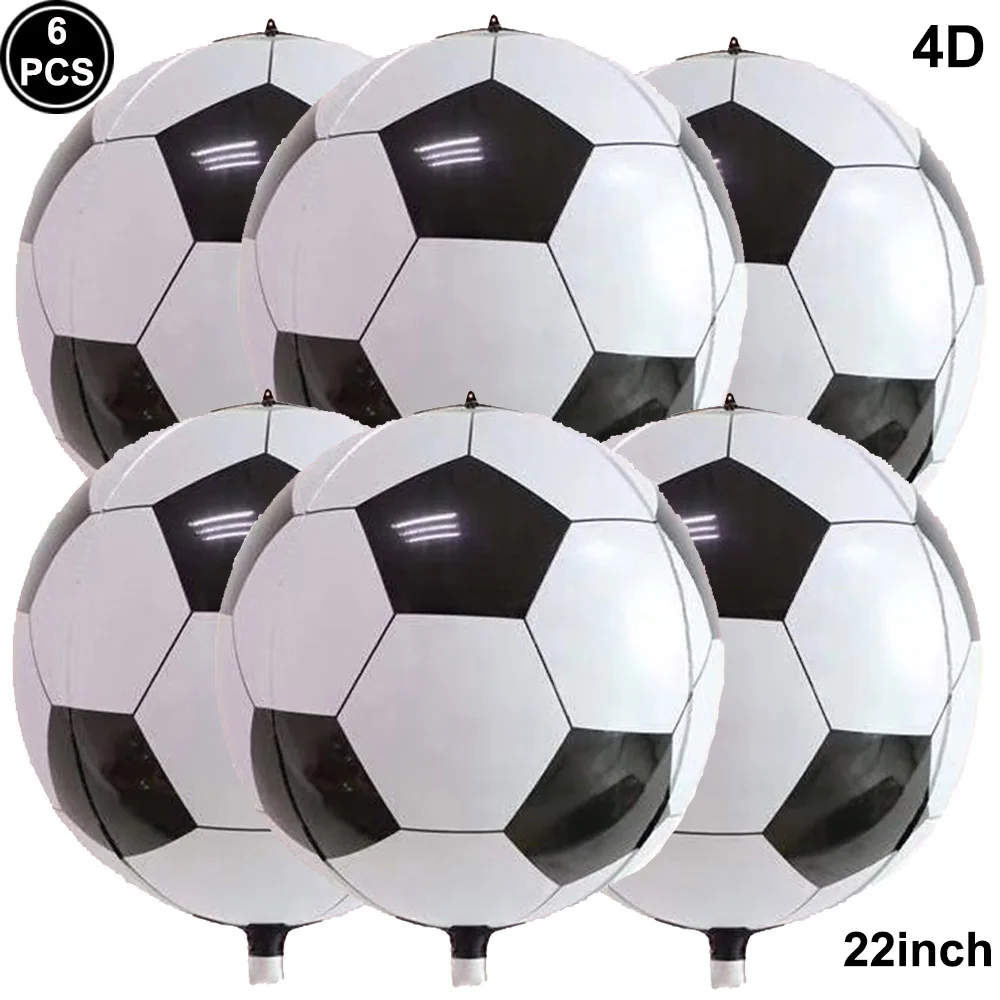 6pc Soccer Balloons for Soccer Party Decorations 4D Large 18inch Foil Soccer Ball Balloons Football Theme Birthday Party Supplie
6pc Soccer Balloons for Soccer Party Decorations 4D Large 18inch Foil Soccer Ball Balloons Football Theme Birthday Party Supplie