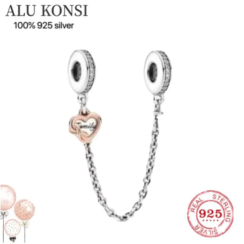 New Hot sale luxury Real 925 Sterling Silver pan beads Safety chain Fit Original Charm bracelet For Women fashion DIY Jewelry
New Hot sale luxury Real 925 Sterling Silver pan beads Safety chain Fit Original Charm bracelet For Women fashion DIY Jewelry