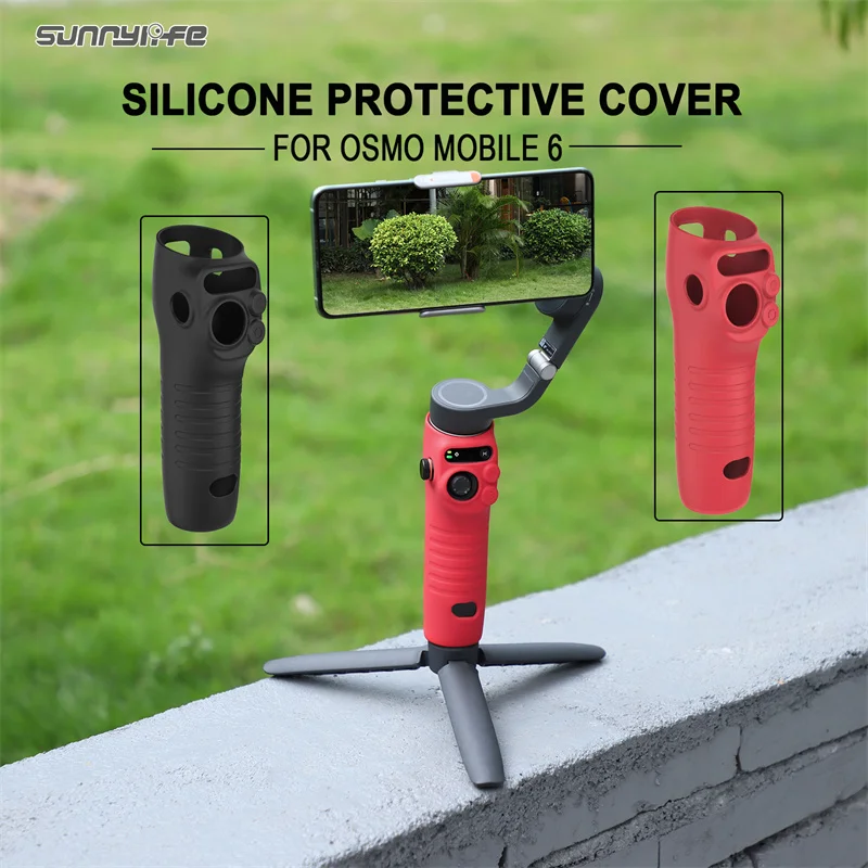 

Protective Cover for DJI Osmo Mobile 6 Silicone Rubber Sleeve Scratch-proof Dust-proof Case Accessories Soft Set Sunnylife Part
