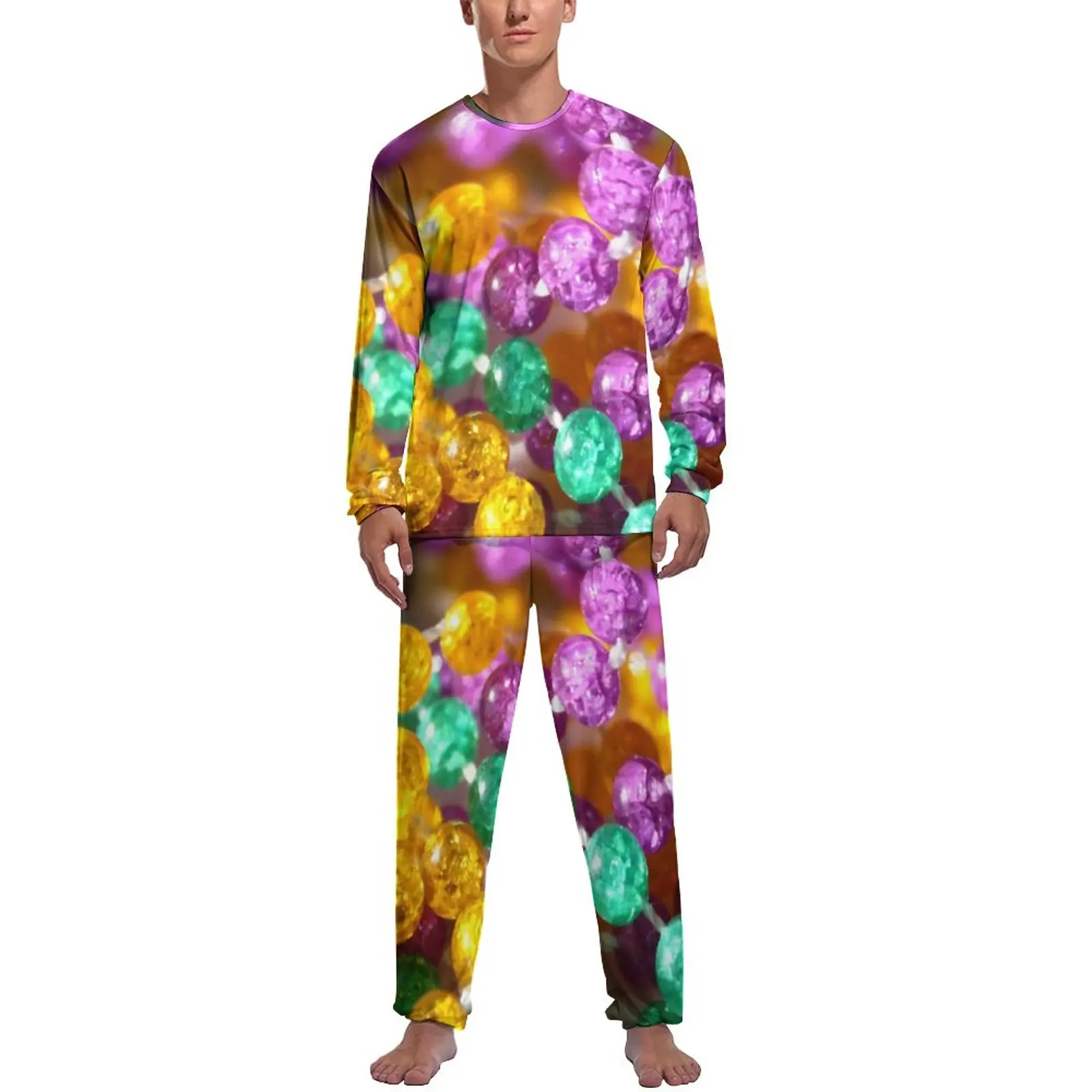 Neon Beads Print Pajamas Daily Purple Yellow Green Bedroom Sleepwear Mens 2 Pieces Graphic Long Sleeve Retro Pajama Sets
Neon Beads Print Pajamas Daily Purple Yellow Green Bedroom Sleepwear Mens 2 Pieces Graphic Long Sleeve Retro Pajama Sets