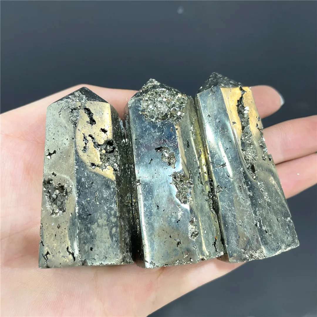 Natural Pyrite Stone Obelisk Points Spiritual Ornaments Crystal Rocks Mineral Ore Room Design Decorative Collections Indie Jewel
Natural Pyrite Stone Obelisk Points Spiritual Ornaments Crystal Rocks Mineral Ore Room Design Decorative Collections Indie Jewel