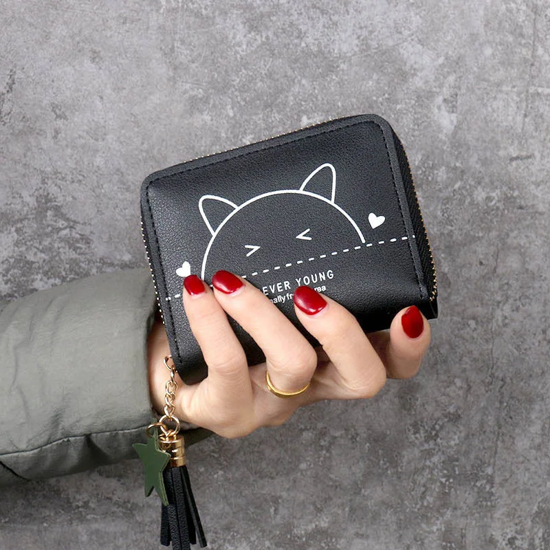 Fashion Korean Style Simple Square Women'S Wallet Short Zipper Small Wallet Tassel Mini Coin Purse Female Clutch Card Holder
Fashion Korean Style Simple Square Women'S Wallet Short Zipper Small Wallet Tassel Mini Coin Purse Female Clutch Card Holder