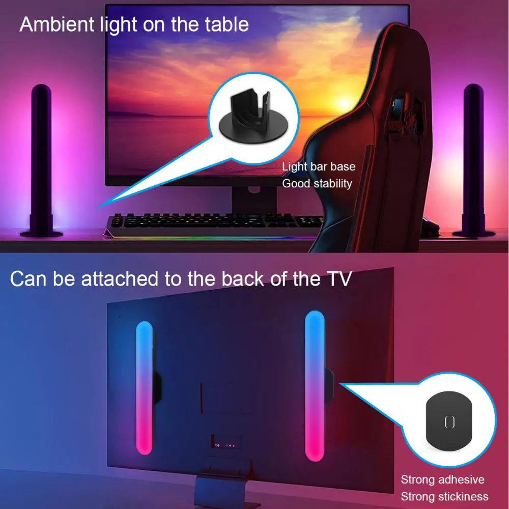 Atmosphere Light With Music Modes Enhanced Entertainment Smart App Control Multiple Scene Modes Easy Installation Night Light
Atmosphere Light With Music Modes Enhanced Entertainment Smart App Control Multiple Scene Modes Easy Installation Night Light