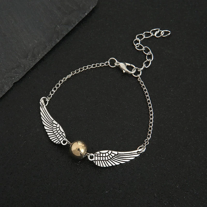 Harried Fashion Snitch Bracelet Deathly Hallows Snitch Apprentice Jewelry Movie Props Feather Bracelet Potter Wing Accessories
Harried Fashion Snitch Bracelet Deathly Hallows Snitch Apprentice Jewelry Movie Props Feather Bracelet Potter Wing Accessories