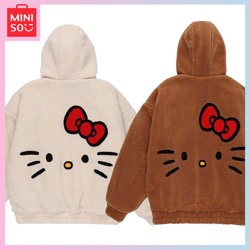 Miniso Cartoon Kawaii Hellokitty 2023 New Lamb Wool Cotton-Padded Coat for Men and Women American Loose Simple Fashion Coat
Miniso Cartoon Kawaii Hellokitty 2023 New Lamb Wool Cotton-Padded Coat for Men and Women American Loose Simple Fashion Coat