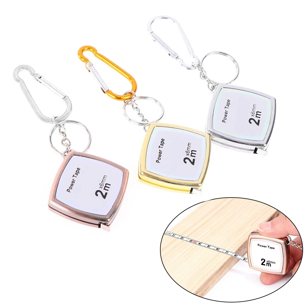 2M Retractable Ruler Measure Tape Keychain Construction Tools Pocket Measuring Home Garden Tools Workshop Equipment
2M Retractable Ruler Measure Tape Keychain Construction Tools Pocket Measuring Home Garden Tools Workshop Equipment