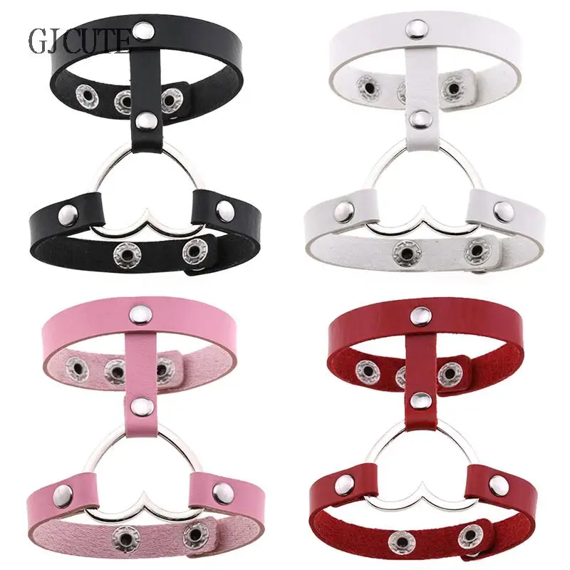 Punk Black Leather Bracelet For Men Women Heart Wristband Bracelet Cuff Goth Fashion Accessories
Punk Black Leather Bracelet For Men Women Heart Wristband Bracelet Cuff Goth Fashion Accessories